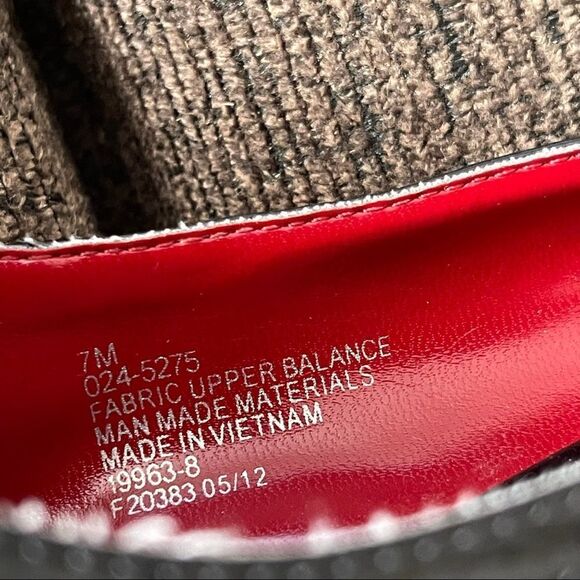 Liz & Co B&W Houndstooth with Ribbon Sling Back Heels Sz 7M - Picture 4 of 10